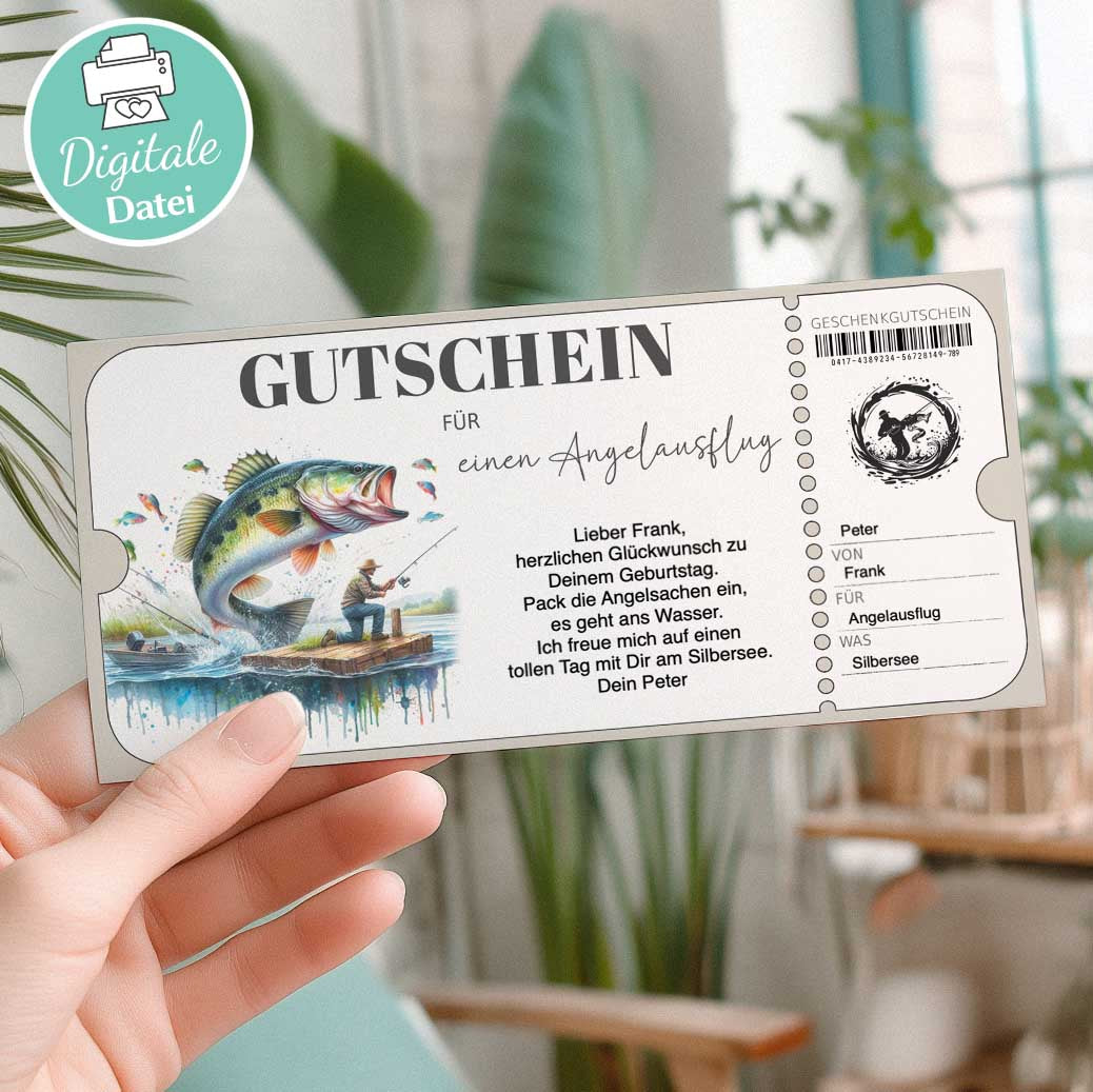 Gutschein Angeln Herzensprojekt Manufaktur