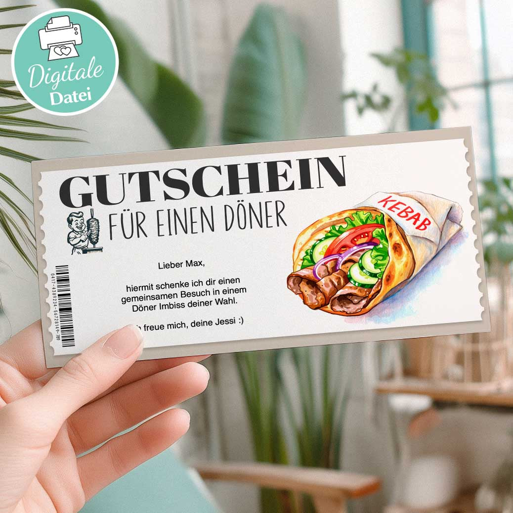 Döner Gutschein Herzensprojekt Manufaktur