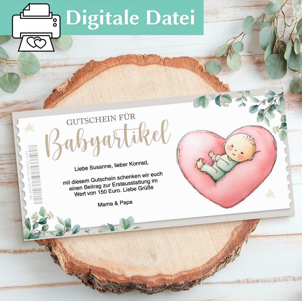 Gutschein Erstausstattung Herzensprojekt Manufaktur