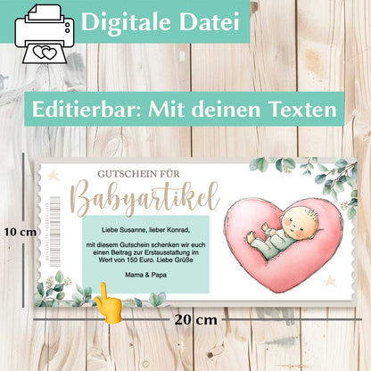 Gutschein Erstausstattung Herzensprojekt Manufaktur