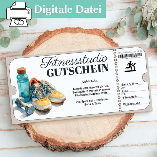 Fitnessstudio Gutschein Herzensprojekt Manufaktur