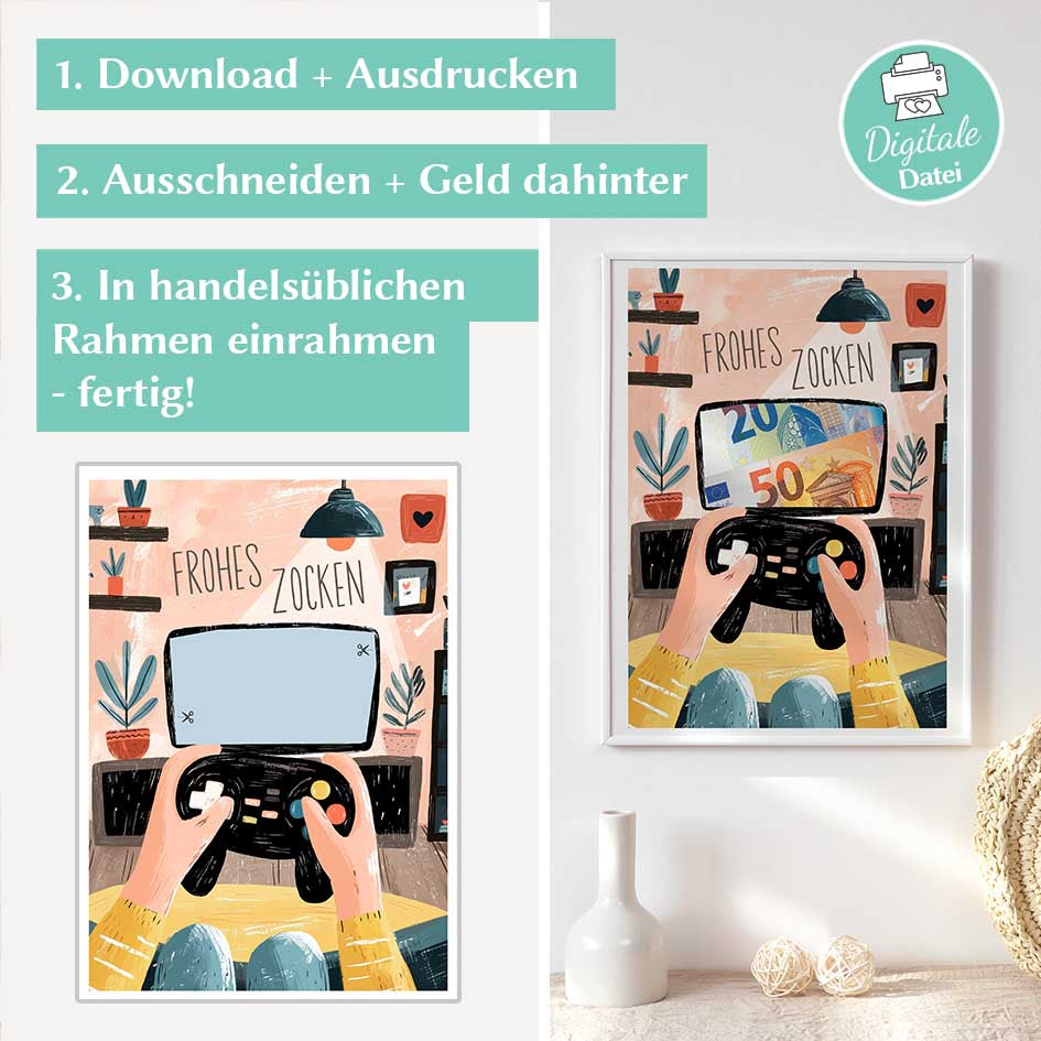 Geldgeschenk Gaming Herzensprojekt Manufaktur