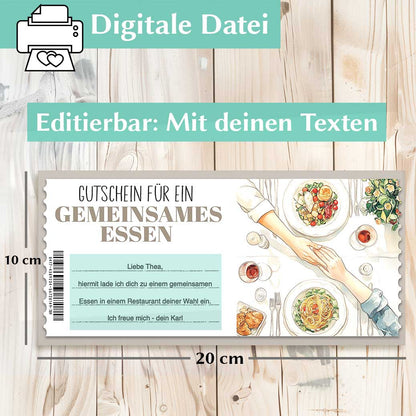 Gutschein gemeinsam Essen Herzensprojekt Manufaktur