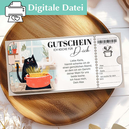Gutschein "Ich koche für dich" Herzensprojekt Manufaktur