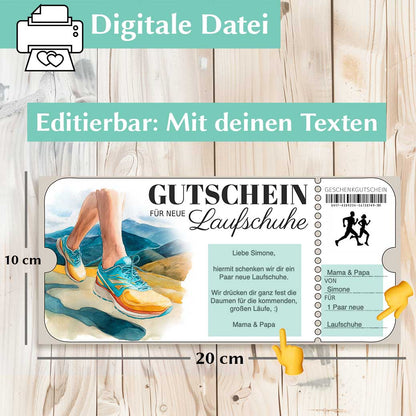 Laufschuhe Gutschein Herzensprojekt Manufaktur