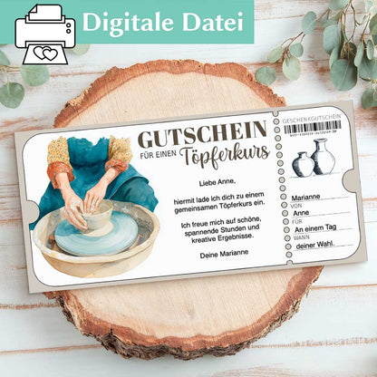 Töpferkurs Gutschein Herzensprojekt Manufaktur