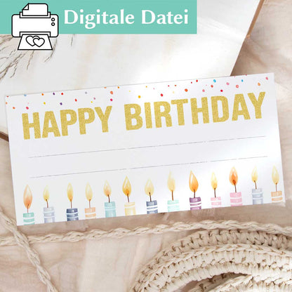 Gutscheinvorlage zum Geburtstag Herzensprojekt Manufaktur