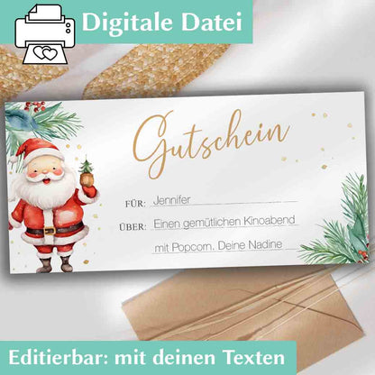 Gutschein Vorlage Weihnachten Herzensprojekt Manufaktur