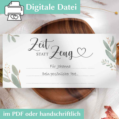 Zeit statt Zeug verschenken Herzensprojekt Manufaktur