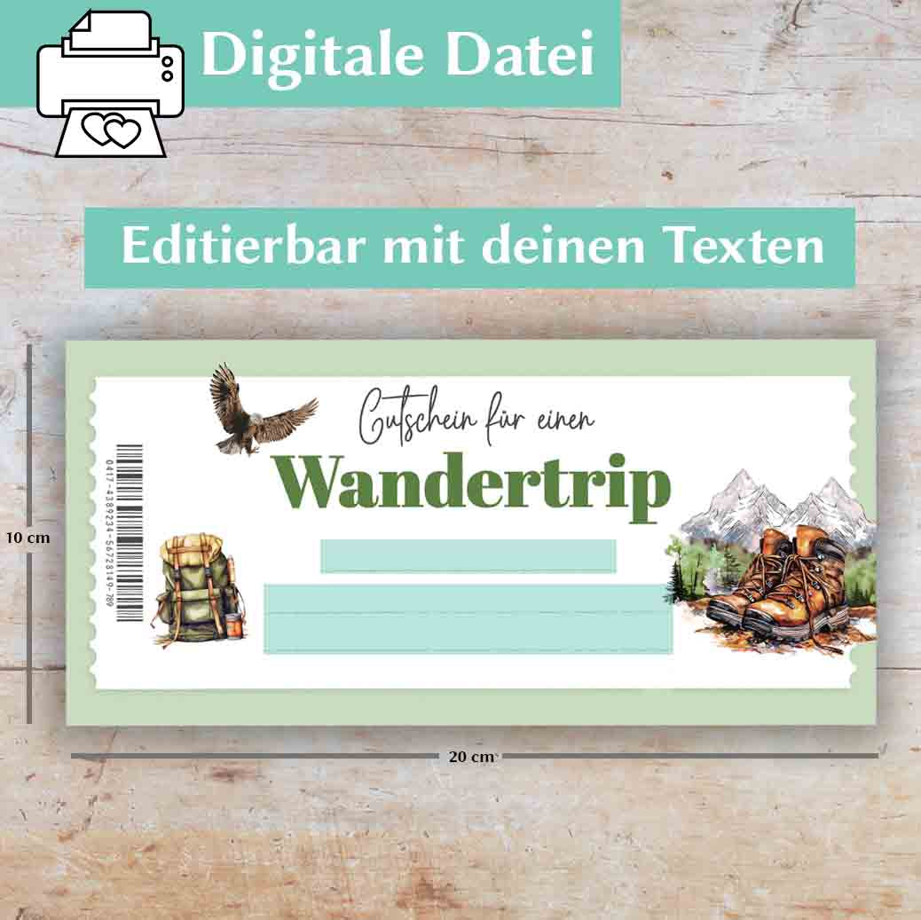 Gutschein Wandern Herzensprojekt Manufaktur