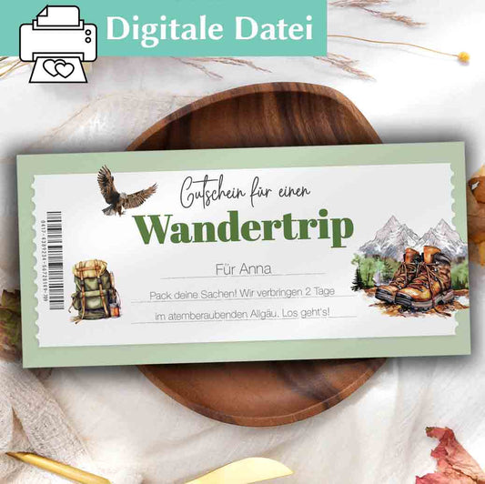 Gutschein Wandern Herzensprojekt Manufaktur
