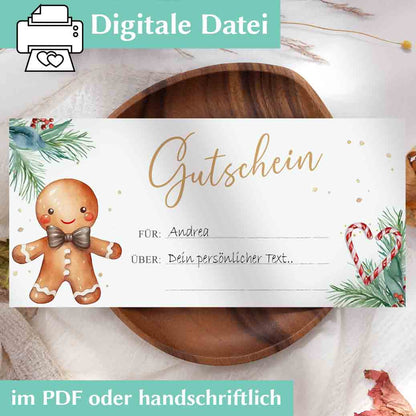 Weihnachten Gutschein Herzensprojekt Manufaktur
