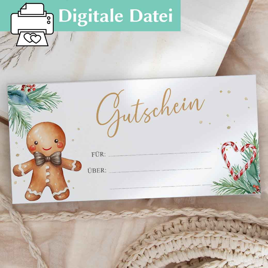 Weihnachten Gutschein Herzensprojekt Manufaktur