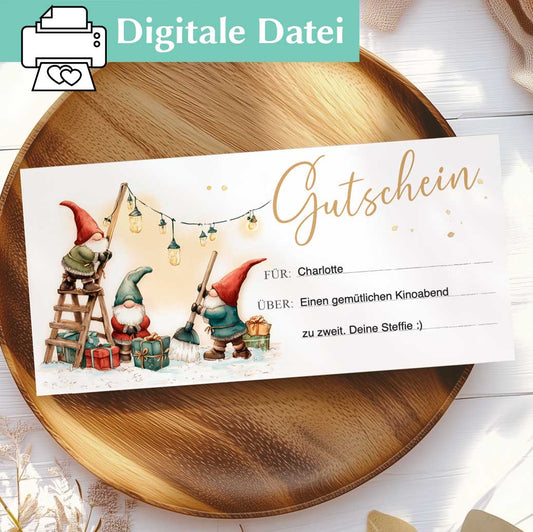 Gutscheinvorlage Weihnachten