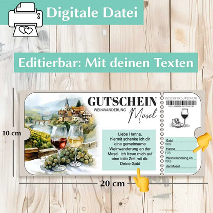 Gutschein Weinwanderung Herzensprojekt Manufaktur