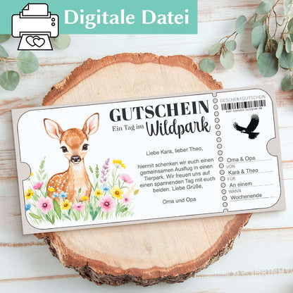 Wildpark Gutschein Herzensprojekt Manufaktur