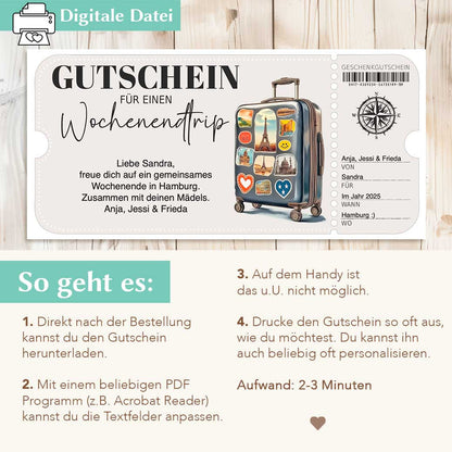 Gutschein Wochenendtrip Herzensprojekt Manufaktur