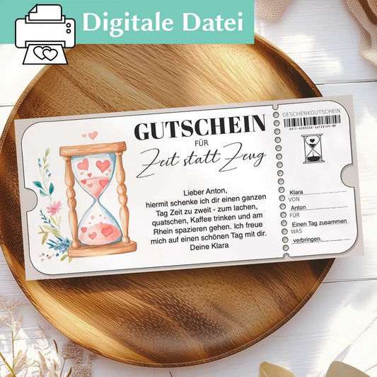 Gutschein Zeit schenken Herzensprojekt Manufaktur