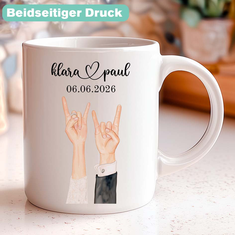 Lustige Tasse fürs Brautpaar Printify