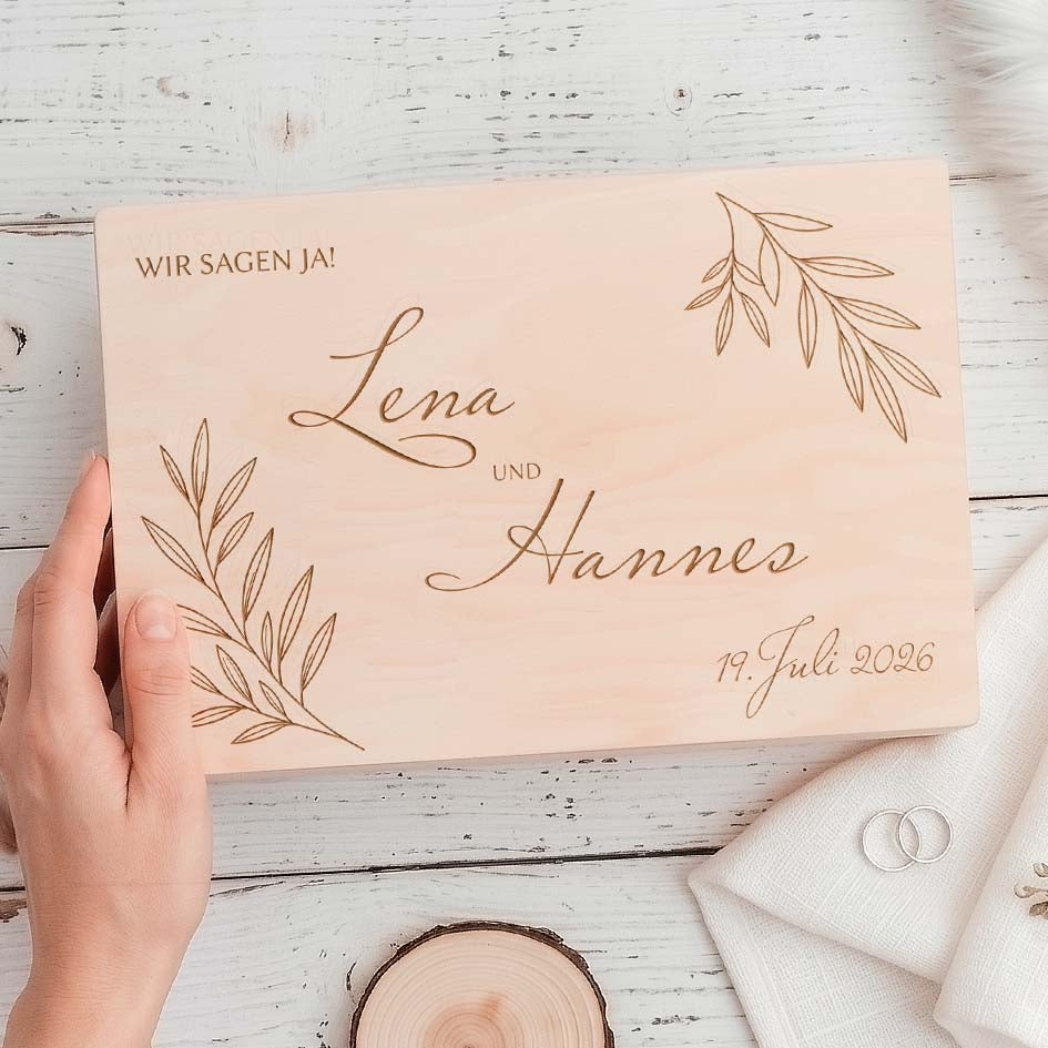 Hochzeitsbox aus Holz Herzensprojekt Manufaktur