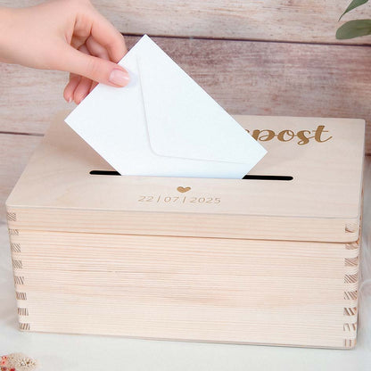 Hochzeitspost Box Herzensprojekt Manufaktur