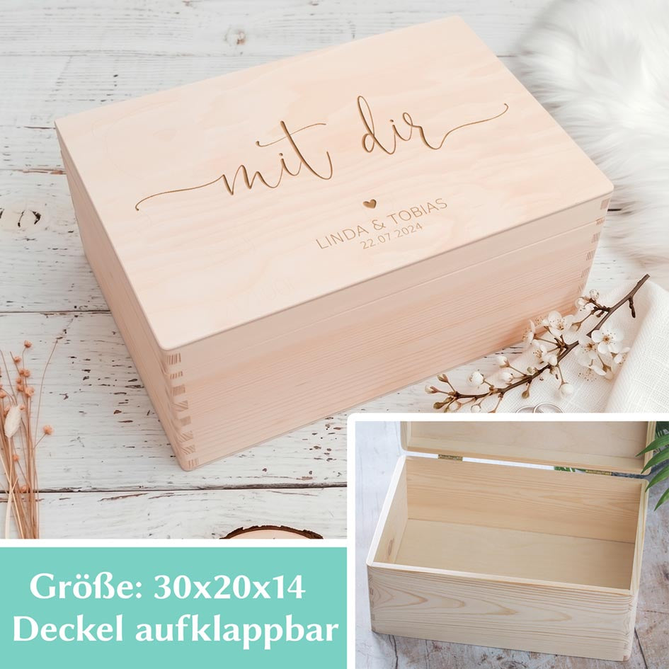 Holzkiste zur Hochzeit Herzensprojekt Manufaktur