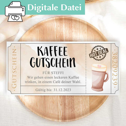 Gutschein Kaffee trinken Herzensprojekt Manufaktur