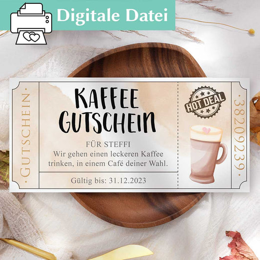Gutschein Kaffee trinken Herzensprojekt Manufaktur