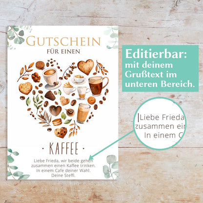Kaffee Gutschein Herzensprojekt Manufaktur