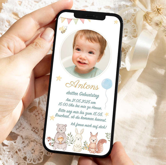 Kindergeburtstag einladen WhatsApp Herzensprojekt Manufaktur