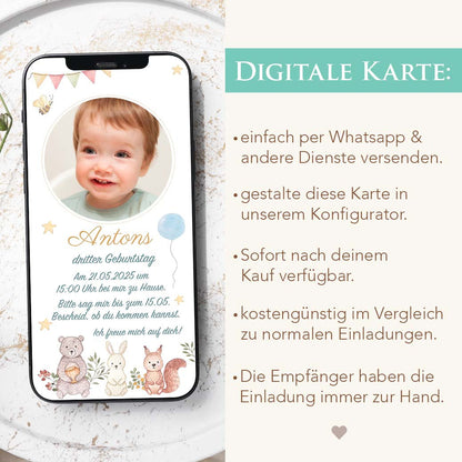 Kindergeburtstag einladen WhatsApp Herzensprojekt Manufaktur