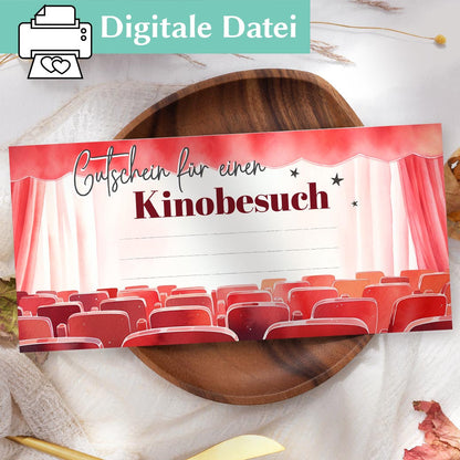 Kinogutschein Vorlage Herzensprojekt Manufaktur
