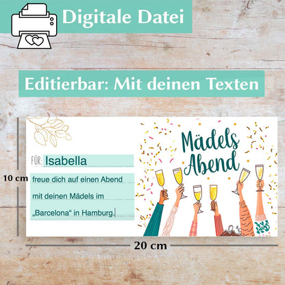 Mädelsabend Gutschein Herzensprojekt Manufaktur