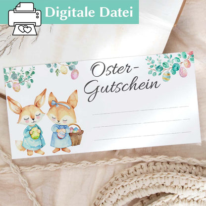 Ostergutschein PDF Vorlage Herzensprojekt Manufaktur