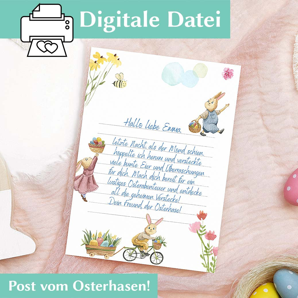 Osterhase Brief Herzensprojekt Manufaktur