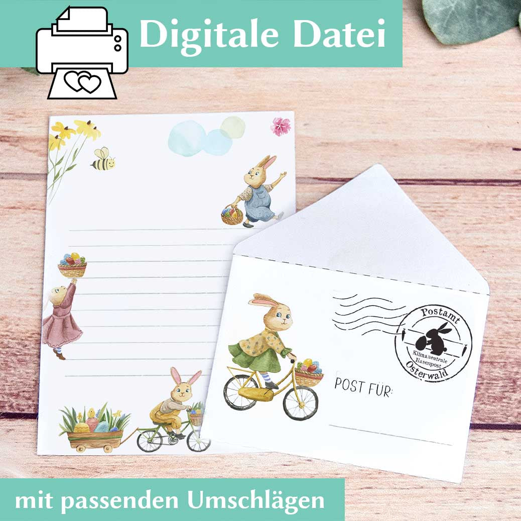 Osterhase Brief Herzensprojekt Manufaktur