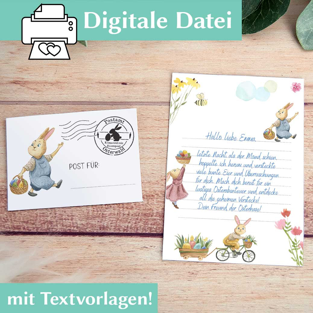 Osterhase Brief Herzensprojekt Manufaktur