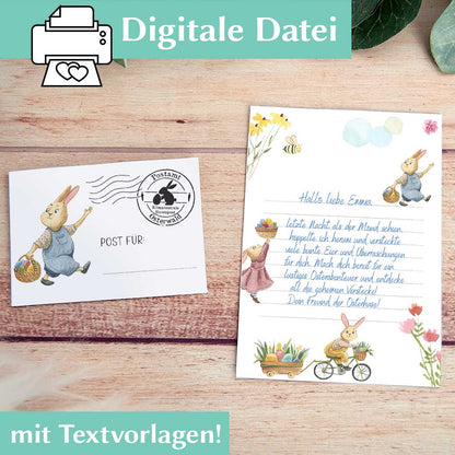 Osterhase Brief Herzensprojekt Manufaktur