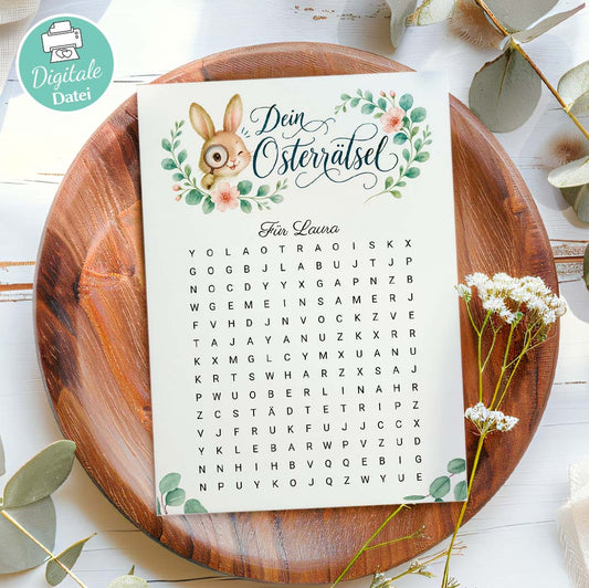 Oster Gutschein Worträtsel Herzensprojekt Manufaktur