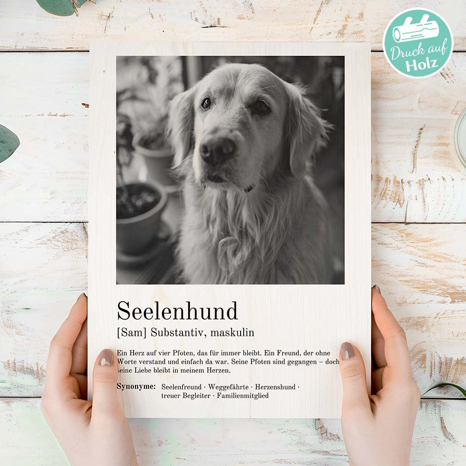 Personalisierte Erinnerung Hund Herzensprojekt Manufaktur