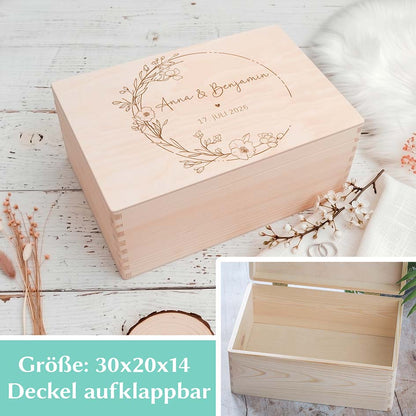 Personalisierte Holzbox Hochzeit Herzensprojekt Manufaktur