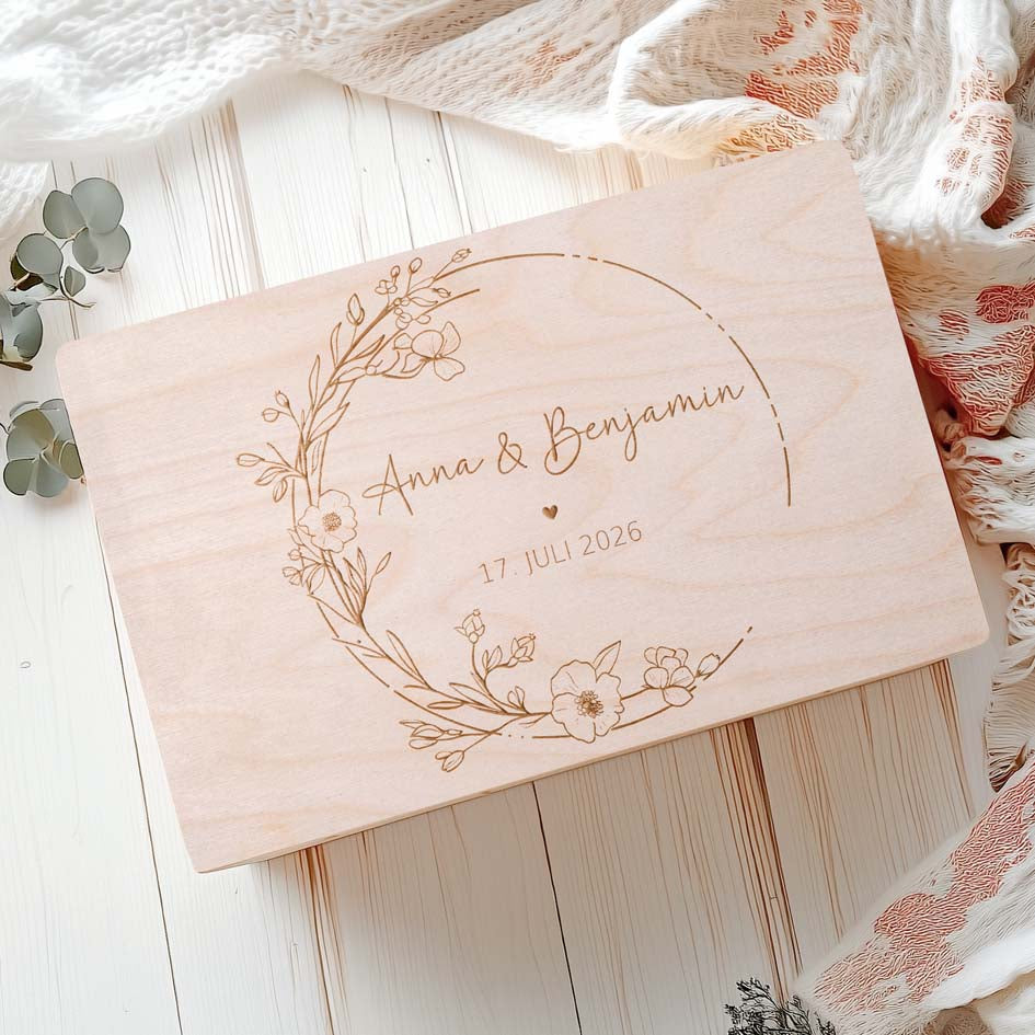 Personalisierte Holzbox Hochzeit Herzensprojekt Manufaktur