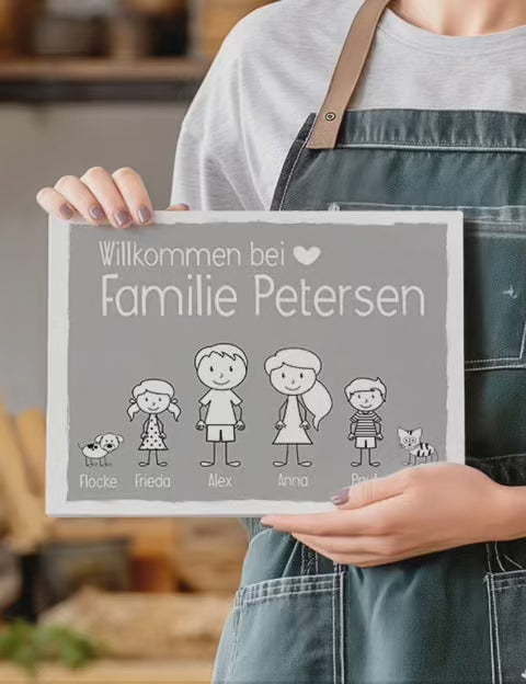 Türschilder Familie personalisiert