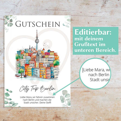 Reisegutschein Trip nach Berlin Herzensprojekt Manufaktur