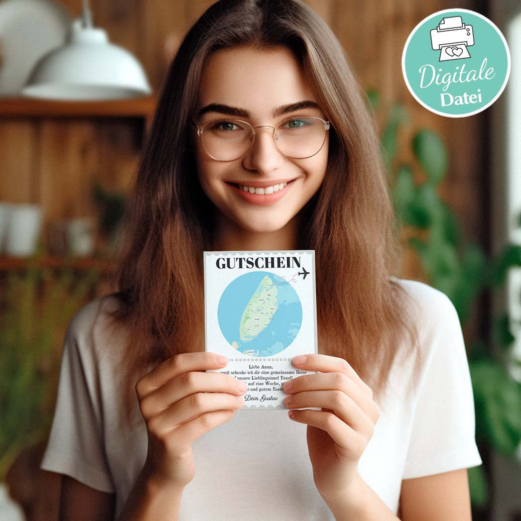 Reisegutschein Editierbar Herzensprojekt Manufaktur