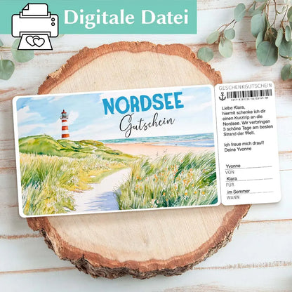 Reisegutschein Nordsee Herzensprojekt Manufaktur