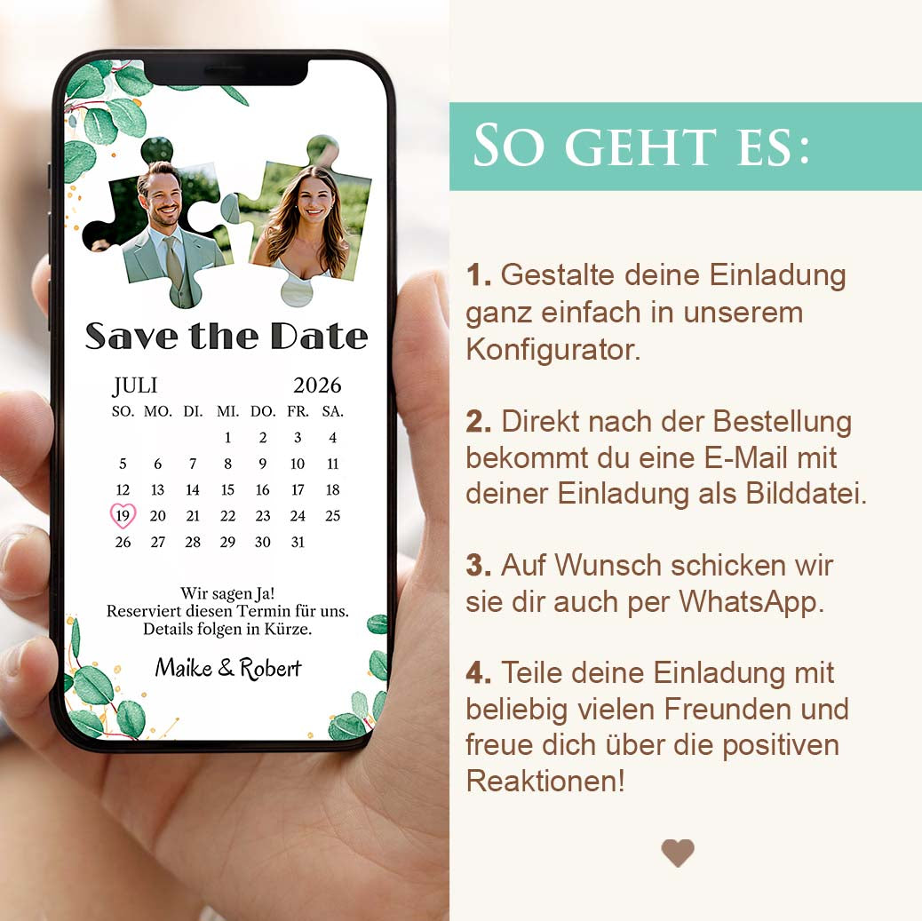 Save the Date Digital WhatsApp Herzensprojekt Manufaktur