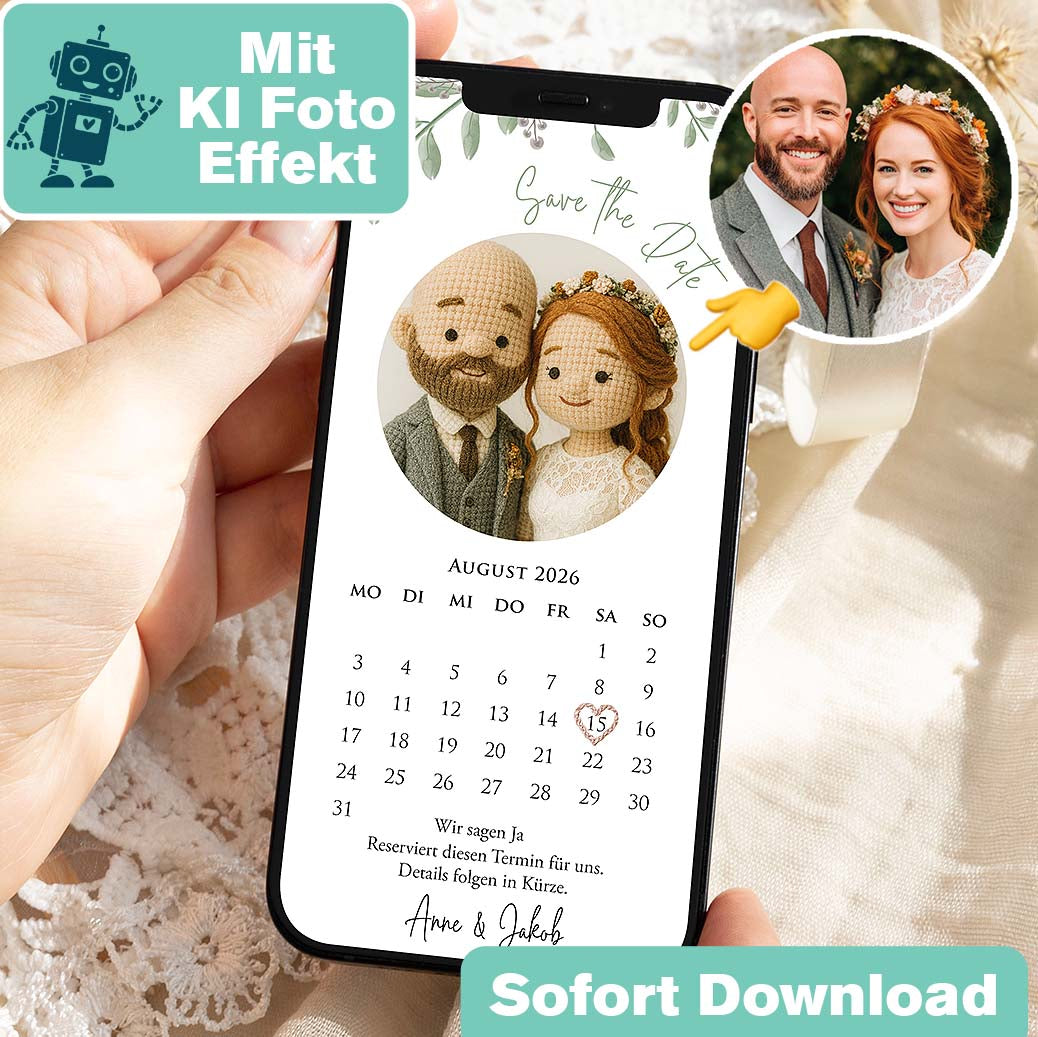 Save the Date WhatsApp Lustig Herzensprojekt Manufaktur