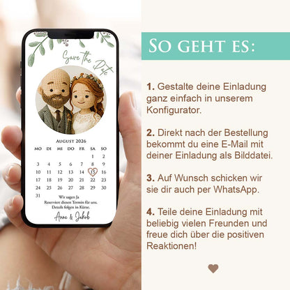 Save the Date WhatsApp Lustig Herzensprojekt Manufaktur