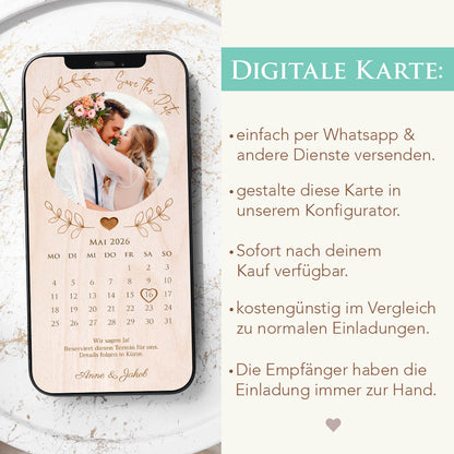 Save the Date WhatsApp Vorlage Herzensprojekt Manufaktur